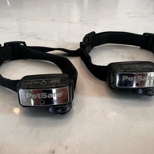 Set of 2 PetSafe Black Elite Bark Control Training Collars